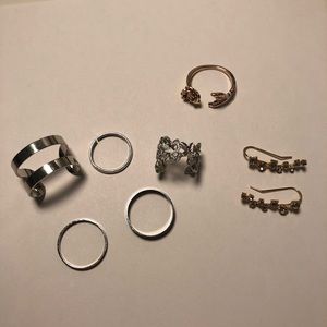 SHEIN Jewelry Bundle - Rings and Earring Set
